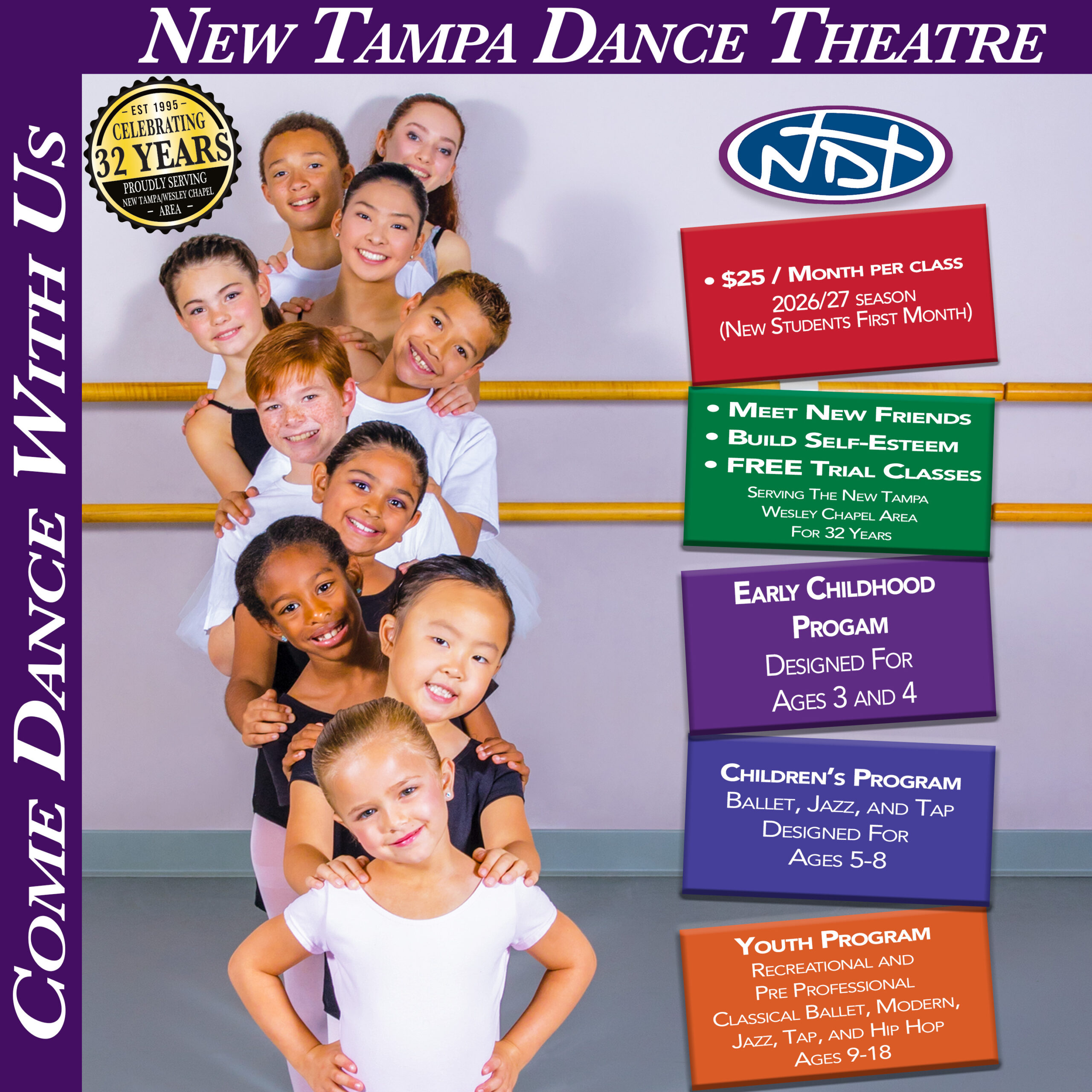 Come Dance With Us fall Ad 2026_27 DTT 25th Nutcracker Anniversary